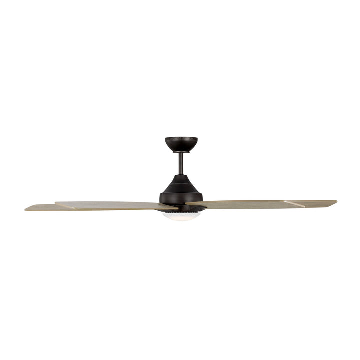 Generation Lighting Lowden 60'' Smart Indoor/Outdoor DC Ceiling Fan with 20W LED and Remote