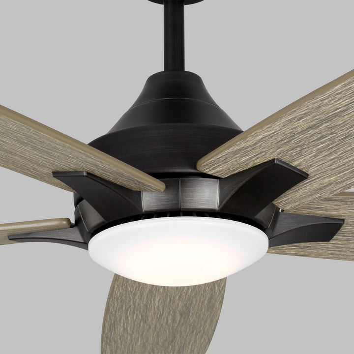 Generation Lighting Lowden 60'' Smart Indoor/Outdoor DC Ceiling Fan with 20W LED and Remote