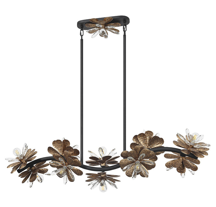 Savoy House Giselle Ten Light Linear Chandelier