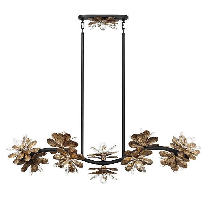 Savoy House Giselle Ten Light Linear Chandelier