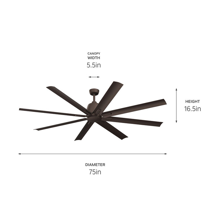 Kichler 75"Ceiling Fan