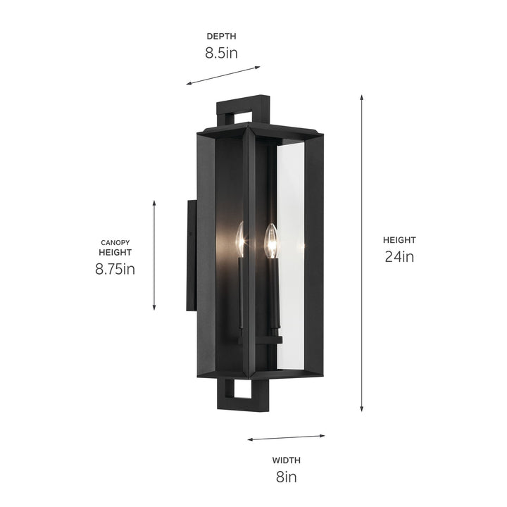 Kichler Two Light Outdoor Wall Mount