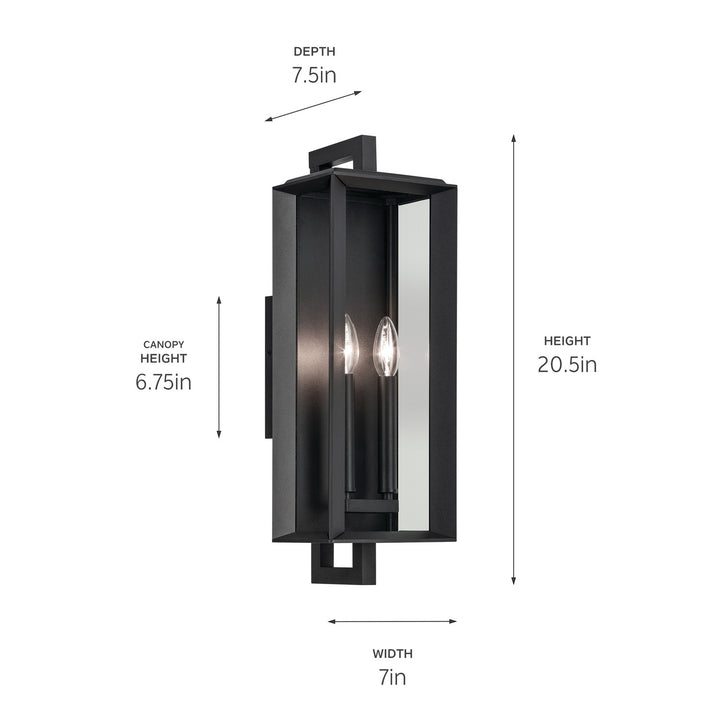 Kichler Two Light Outdoor Wall Mount