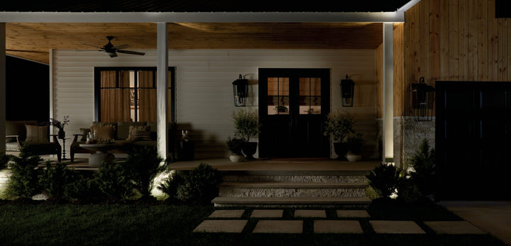 Kichler Three Light Outdoor Wall Mount