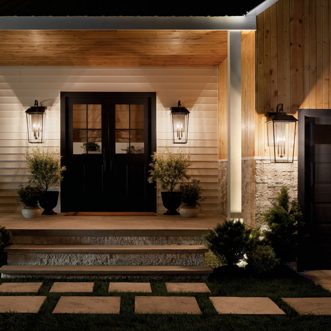 Kichler Three Light Outdoor Wall Mount