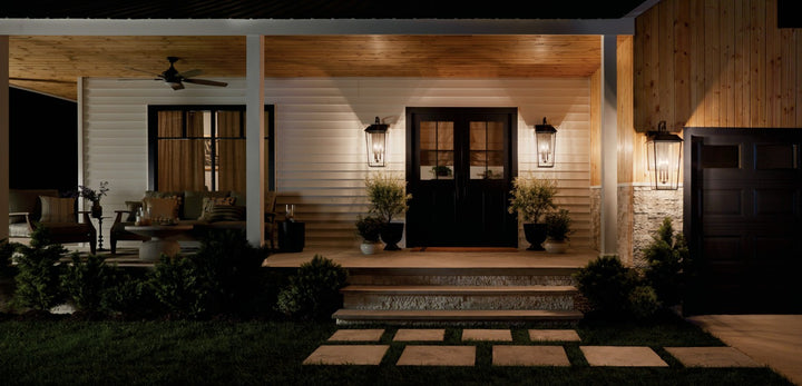 Kichler Three Light Outdoor Wall Mount