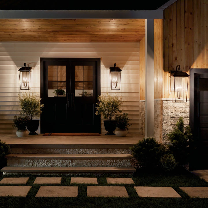 Kichler Three Light Outdoor Wall Mount