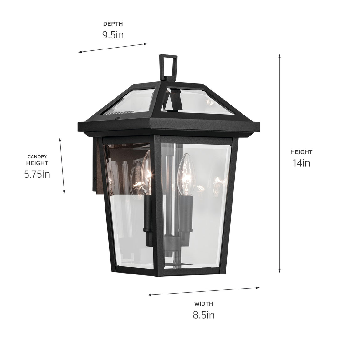 Kichler Two Light Outdoor Wall Mount