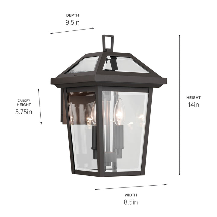 Kichler Two Light Outdoor Wall Mount