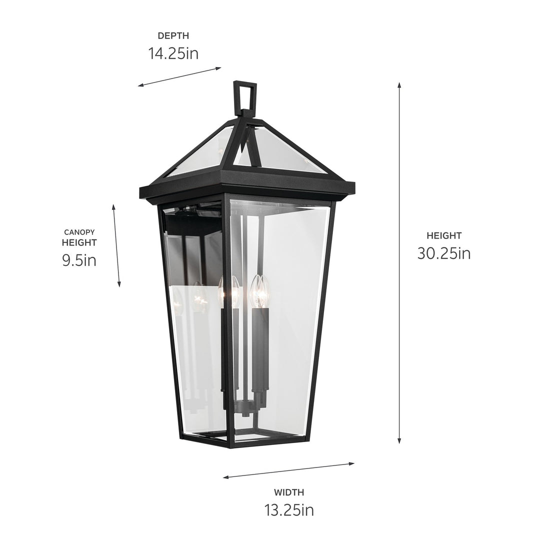 Kichler Four Light Outdoor Wall Mount