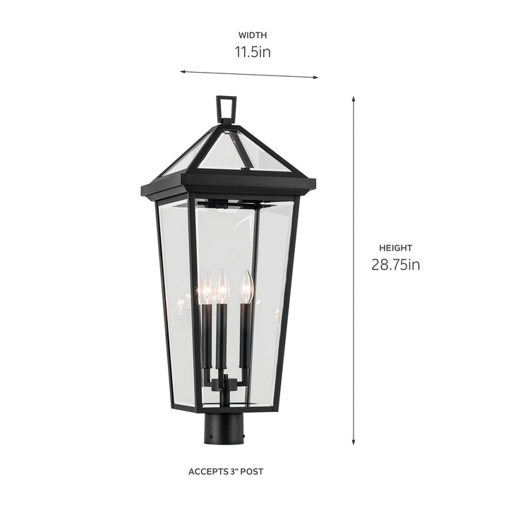 Kichler Three Light Outdoor Post Mount