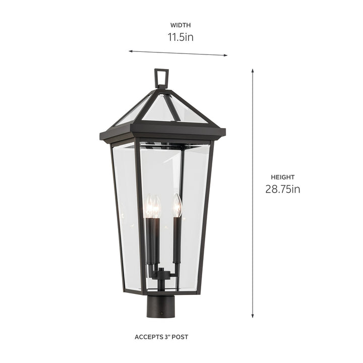 Kichler Three Light Outdoor Post Mount