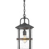 Lakehouse LED Hanging Lantern in Aged Zinc