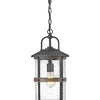 Lakehouse LED Hanging Lantern in Aged Zinc
