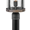 Lakehouse LED Outdoor Lantern in Aged Zinc