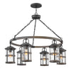 Lakehouse LED Outdoor Lantern in Aged Zinc