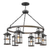 Lakehouse LED Outdoor Lantern in Aged Zinc
