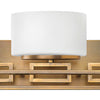 Lanza Three Light Bath in Brushed Bronze