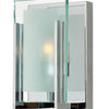 Latitude One Light Bath Sconce in Chrome