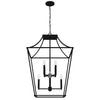Laurel Ridge Eight Light Pendant in Natural Black Iron