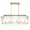 Laurel Ridge Six Light Linear Chandelier in Alturas Gold