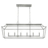 Laurel Ridge Six Light Linear Chandelier in Brushed Nickel