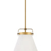 Lexi LED Pendant in Lacquered Brass