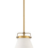 Lexi LED Pendant in Lacquered Brass