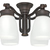 Light Kit Four Light Outdoor Fixture in Brushed Cocoa