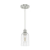 Lochemeade One Light Mini Pendant in Brushed Nickel