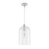 Lochemeade One Light Pendant in Brushed Nickel