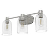 Lochemeade Three Light Vanity in Brushed Nickel