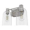 Lochemeade Two Light Vanity in Brushed Nickel