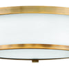 Lowell LED Flush Mount in Brushed Bronze