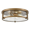 Lowell LED Flush Mount in Brushed Bronze