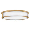 Lowell LED Flush Mount in Brushed Bronze