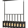 Ludlow LED Linear Chandelier in Brushed Graphite