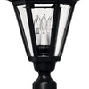 Manor House LED Post Top/ Pier Mount in Black