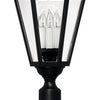 Manor House LED Post Top/ Pier Mount in Black