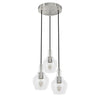 Maple Park Three Light Cluster in Brushed Nickel