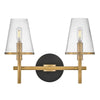 Marten LED Vanity in Heritage Brass