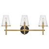 Marten LED Vanity in Heritage Brass