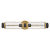 Masthead LED Vanity in Heritage Brass