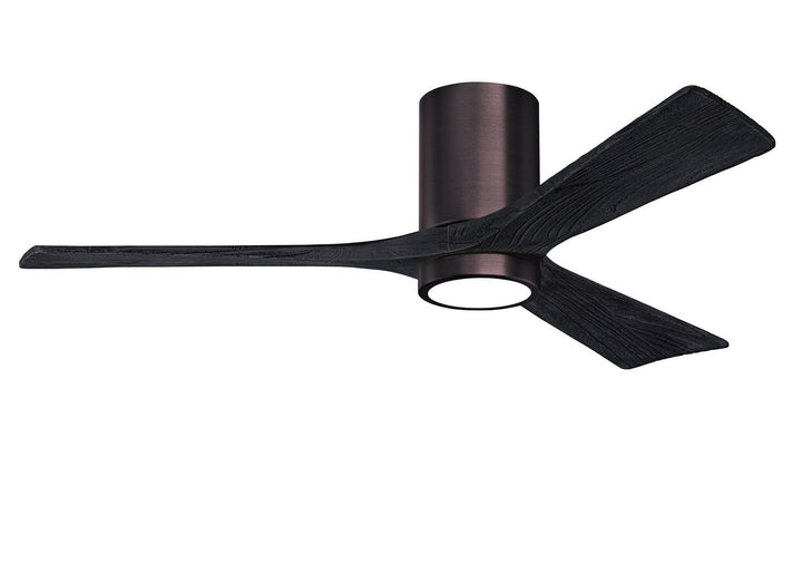 Matthews Fan Company Irene 3HLK 52" Indoor/Outdoor DC LED Hugger Ceiling Fan with Remote and Wall Control