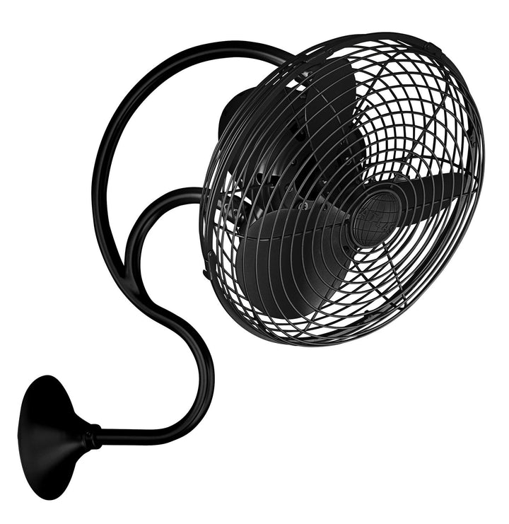 Matthews Fan Company Melody 13" Indoor/Outdoor AC Wall Fan with Wall Control