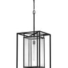 Max LED Hanging Lantern in Black