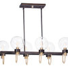 Maxim Six Light Linear Chandelier