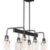 Maxim Six Light Linear Pendant