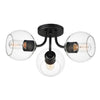 Maxim Three Light Semi-Flush Mount