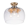 Maxim Three Light Semi-Flush Mount